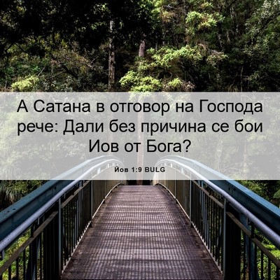 Picture 06 - Йов 1:9 BULG - А Сатана в отговор на - Bible Verse Picture