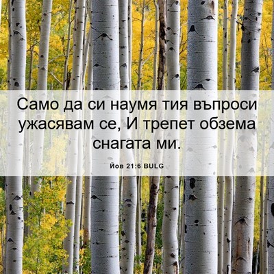 Picture 06 - Йов 21:6 BULG - Само да си наумя тия - Bible Verse Picture