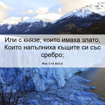 Picture 06 - Йов 3:15 BULG - Или с князе, които имаха - Bible Verse Picture