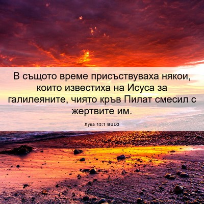 Picture 06 - Лука 13:1 BULG - В същото време - Bible Verse Picture
