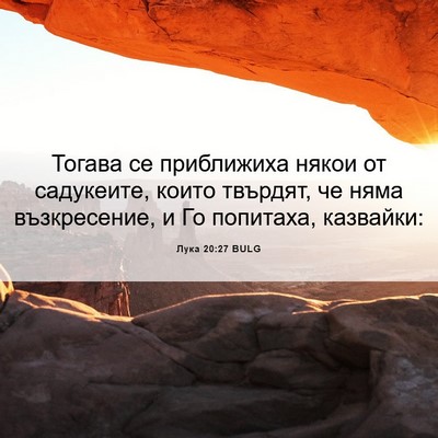 Picture 06 - Лука 20:27 BULG - Тогава се приближиха някои - Bible Verse Picture