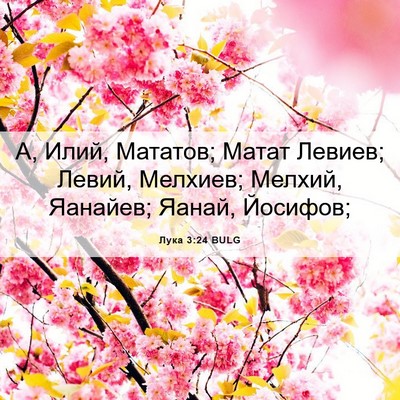 Picture 06 - Лука 3:24 BULG - А, Илий, Мататов; Матат - Bible Verse Picture