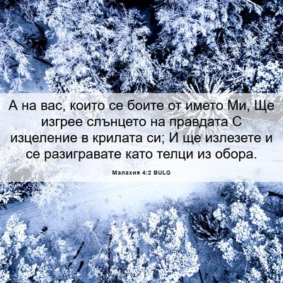 Picture 06 - Малахия 4:2 BULG - А на вас, които се боите от - Bible Verse Picture