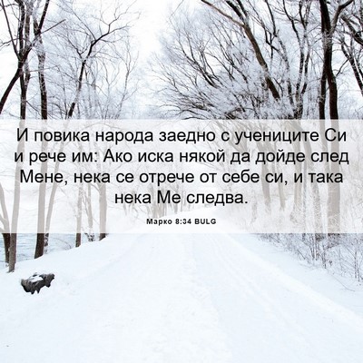 Picture 06 - Марко 8:34 BULG - И повика народа заедно с - Bible Verse Picture