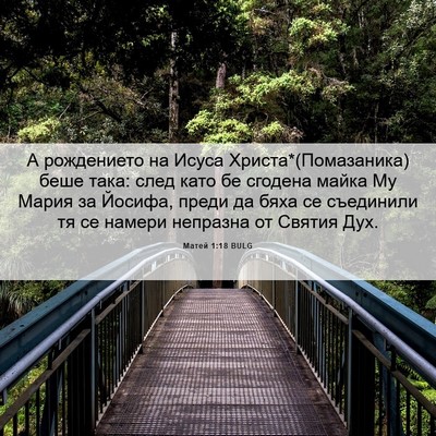 Picture 06 - Матей 1:18 BULG - А рождението на Исуса - Bible Verse Picture