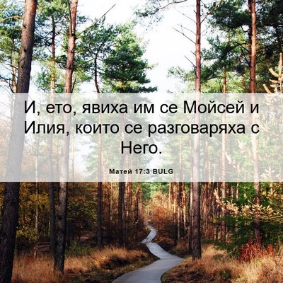 Picture 06 - Матей 17:3 BULG - И, ето, явиха им се Мойсей и - Bible Verse Picture