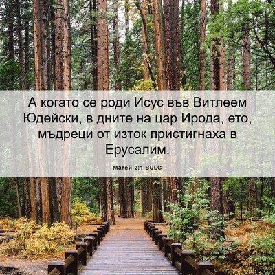 Picture 06 - Матей 2:1 BULG - А когато се роди Исус във - Bible Verse Picture