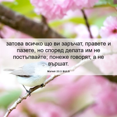 Picture 06 - Матей 23:3 BULG - затова всичко що ви - Bible Verse Picture