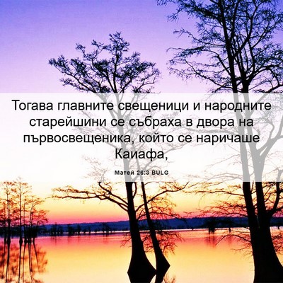 Picture 06 - Матей 26:3 BULG - Тогава главните свещеници - Bible Verse Picture