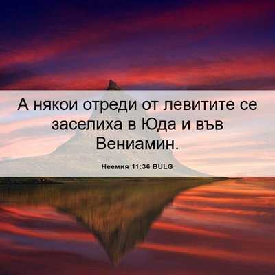 Picture 06 - Неемия 11:36 BULG - А някои отреди от левитите - Bible Verse Picture