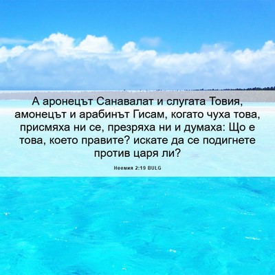 Picture 06 - Неемия 2:19 BULG - А аронецът Санавалат и - Bible Verse Picture