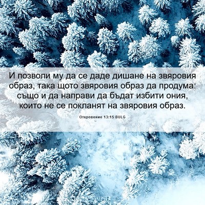 Picture 06 - Откровение 13:15 BULG - И позволи му да се даде - Bible Verse Picture