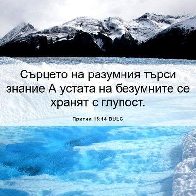 Picture 06 - Притчи 15:14 BULG - Сърцето на разумния търси - Bible Verse Picture