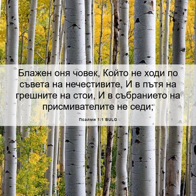 Picture 06 - Псалми 1:1 BULG - Блажен оня човек, Който не - Bible Verse Picture