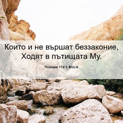 Picture 06 - Псалми 119:3 BULG - Които и не вършат - Bible Verse Picture