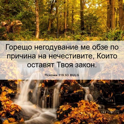 Picture 06 - Псалми 119:53 BULG - Горещо негодувание ме обзе - Bible Verse Picture