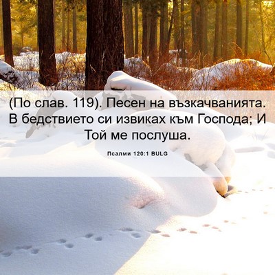 Picture 06 - Псалми 120:1 BULG - (По слав. 119). Песен на - Bible Verse Picture