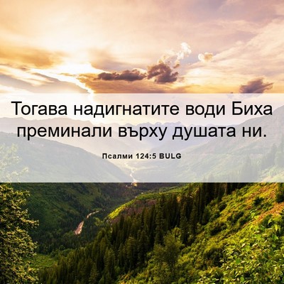 Picture 06 - Псалми 124:5 BULG - Тогава надигнатите води - Bible Verse Picture