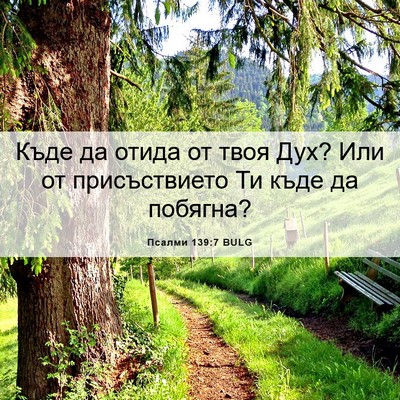 Picture 06 - Псалми 139:7 BULG - Къде да отида от твоя Дух? - Bible Verse Picture