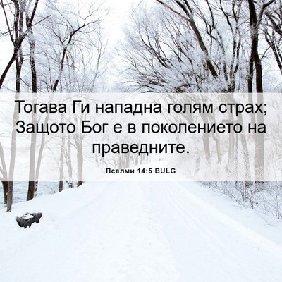 Picture 06 - Псалми 14:5 BULG - Тогава Ги нападна голям - Bible Verse Picture