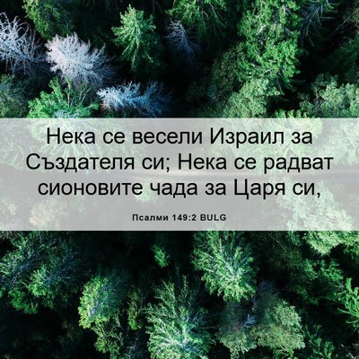 Picture 06 - Псалми 149:2 BULG - Нека се весели Израил за - Bible Verse Picture