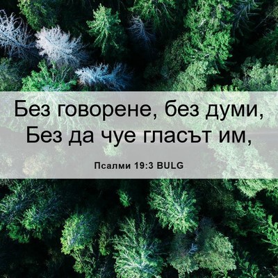 Picture 06 - Псалми 19:3 BULG - Без говорене, без думи, Без - Bible Verse Picture