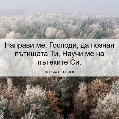 Picture 06 - Псалми 25:4 BULG - Направи ме, Господи, да - Bible Verse Picture