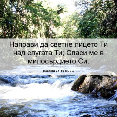 Picture 06 - Псалми 31:16 BULG - Направи да светне лицето - Bible Verse Picture