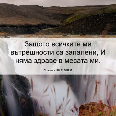 Picture 06 - Псалми 38:7 BULG - Защото всичките ми - Bible Verse Picture