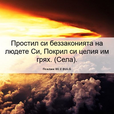 Picture 06 - Псалми 85:2 BULG - Простил си беззаконията на - Bible Verse Picture