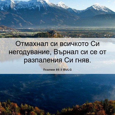 Picture 06 - Псалми 85:3 BULG - Отмахнал си всичкото Си - Bible Verse Picture
