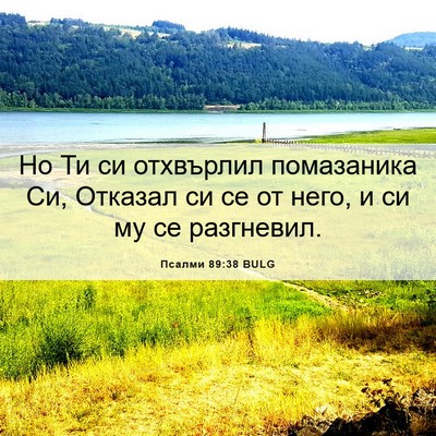 Picture 06 - Псалми 89:38 BULG - Но Ти си отхвърлил - Bible Verse Picture