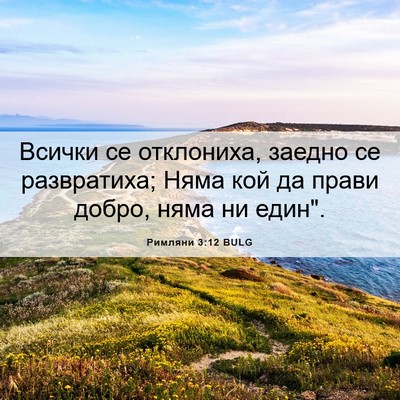 Picture 06 - Римляни 3:12 BULG - Всички се отклониха, - Bible Verse Picture