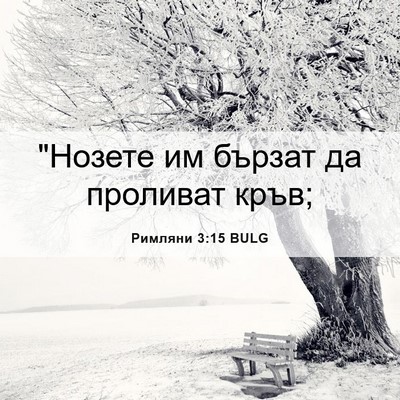 Picture 06 - Римляни 3:15 BULG - 