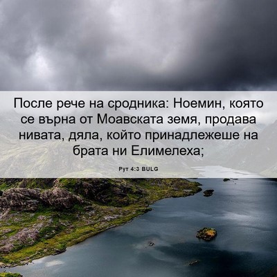 Picture 06 - Рут 4:3 BULG - После рече на сродника: - Bible Verse Picture
