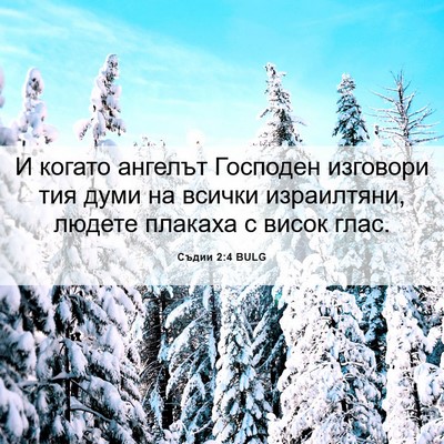 Picture 06 - Съдии 2:4 BULG - И когато ангелът Господен - Bible Verse Picture