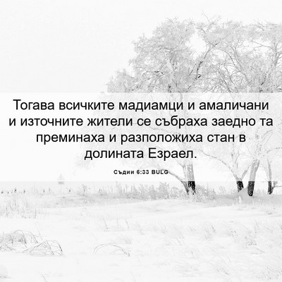 Picture 06 - Съдии 6:33 BULG - Тогава всичките мадиамци и - Bible Verse Picture