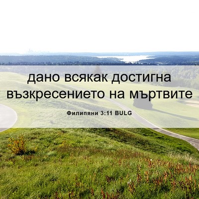 Picture 06 - Филипяни 3:11 BULG - дано всякак достигна - Bible Verse Picture