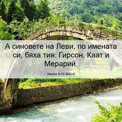 Picture 06 - Числа 3:17 BULG - А синовете на Леви, по - Bible Verse Picture