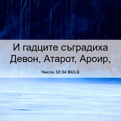 Picture 06 - Числа 32:34 BULG - И гадците съградиха Девон, - Bible Verse Picture