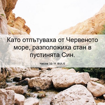 Picture 06 - Числа 33:11 BULG - Като отпътуваха от - Bible Verse Picture