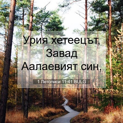 Picture 07 - 1 Летописи 11:41 BULG - Урия хетеецът, Завад - Bible Verse Picture
