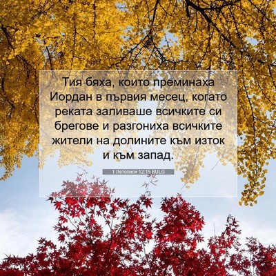 Picture 07 - 1 Летописи 12:15 BULG - Тия бяха, които преминаха - Bible Verse Picture