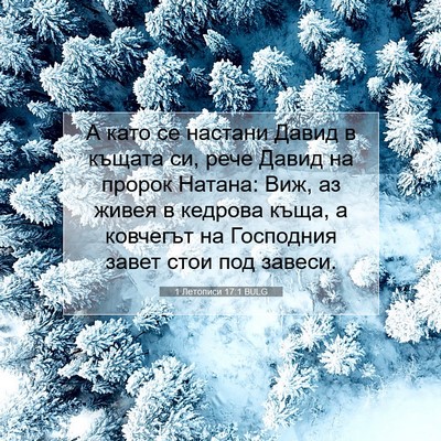 Picture 07 - 1 Летописи 17:1 BULG - А като се настани Давид в - Bible Verse Picture
