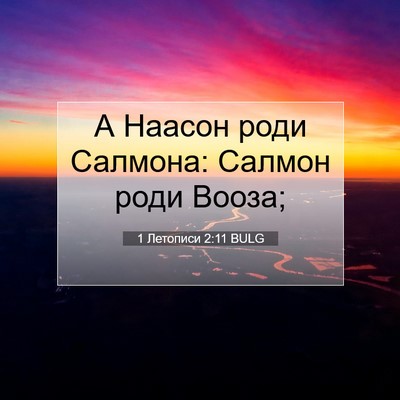 Picture 07 - 1 Летописи 2:11 BULG - А Наасон роди Салмона: - Bible Verse Picture