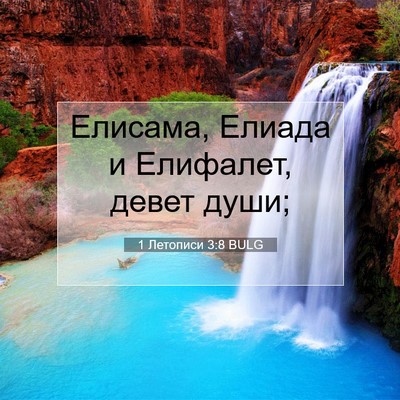 Picture 07 - 1 Летописи 3:8 BULG - Елисама, Елиада и Елифалет, - Bible Verse Picture