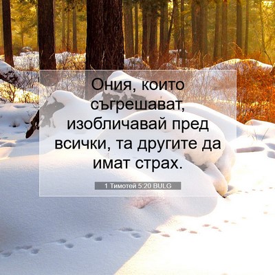 Picture 07 - 1 Тимотей 5:20 BULG - Ония, които съгрешават, - Bible Verse Picture