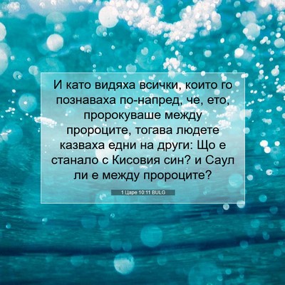 Picture 07 - 1 Царе 10:11 BULG - И като видяха всички, които - Bible Verse Picture