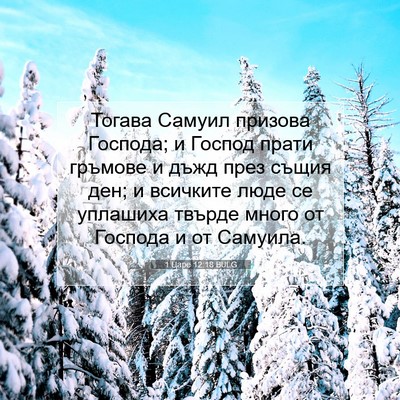Picture 07 - 1 Царе 12:18 BULG - Тогава Самуил призова - Bible Verse Picture