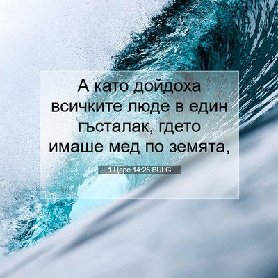 Picture 07 - 1 Царе 14:25 BULG - А като дойдоха всичките - Bible Verse Picture